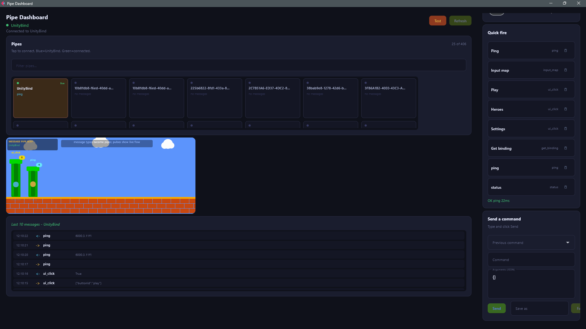 Real-time production dashboard
